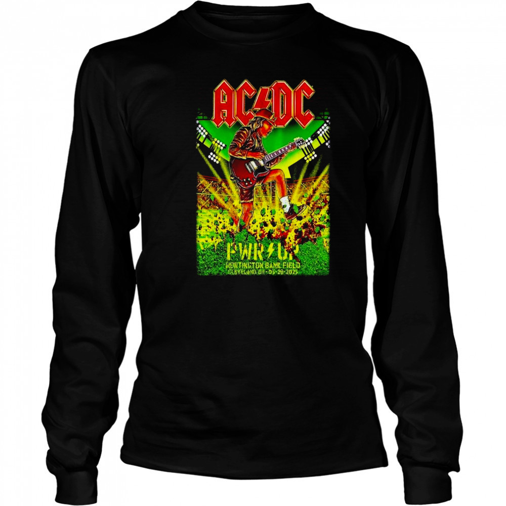 ACDC In Cleveland OH On May 28 2025 Tour Shirt Long Sleeved