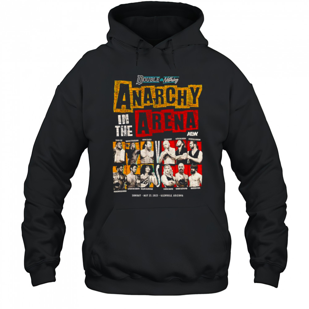 AEW Double or Nothing 2025 Anarchy in the Arena shirt Hoodie