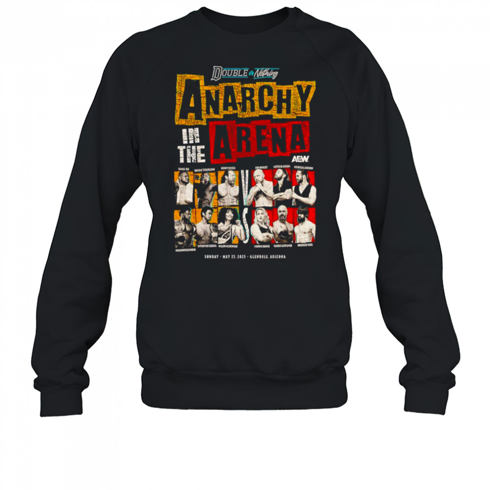 AEW Double or Nothing 2025 Anarchy in the Arena shirt Sweatshirt