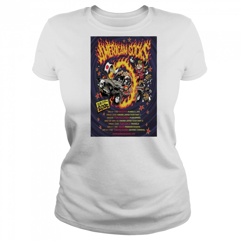 American Socks Japan 2025 Tour Poster shirt Women's T-shirt