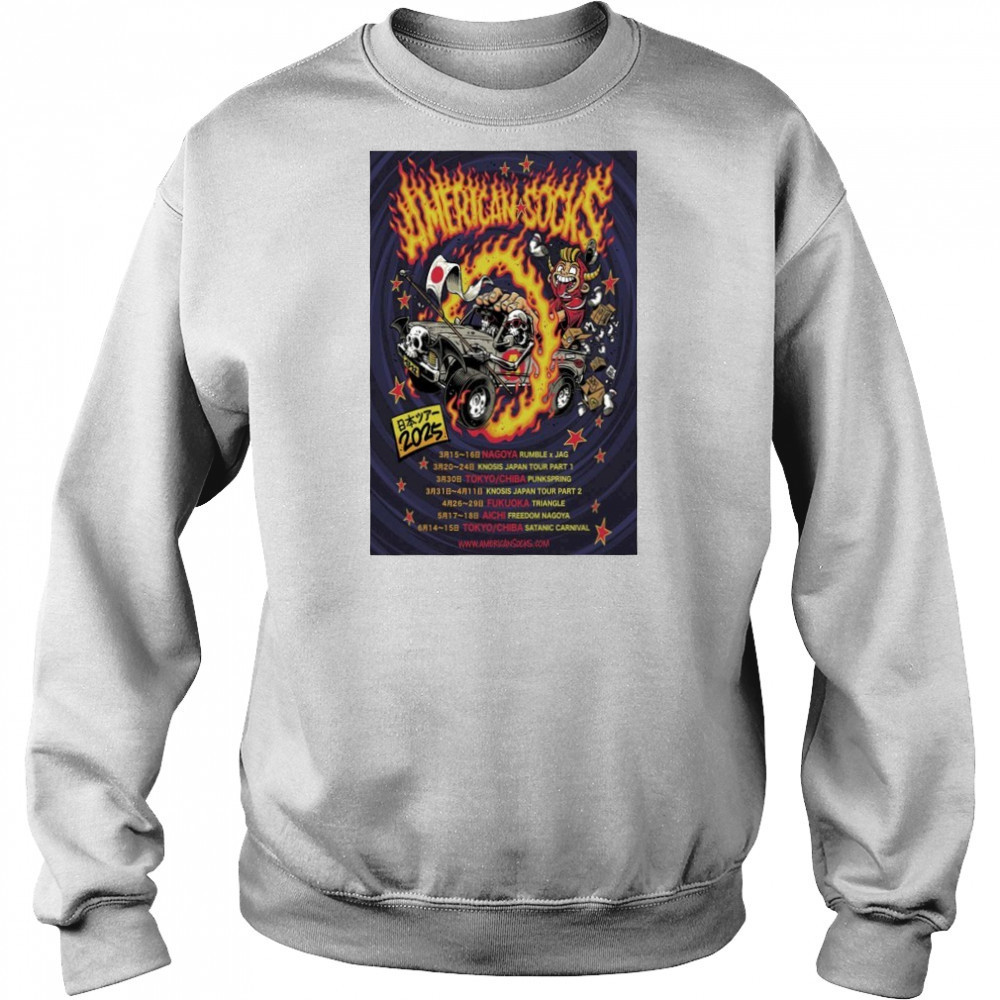 American Socks Japan 2025 Tour Poster shirt Hoodie