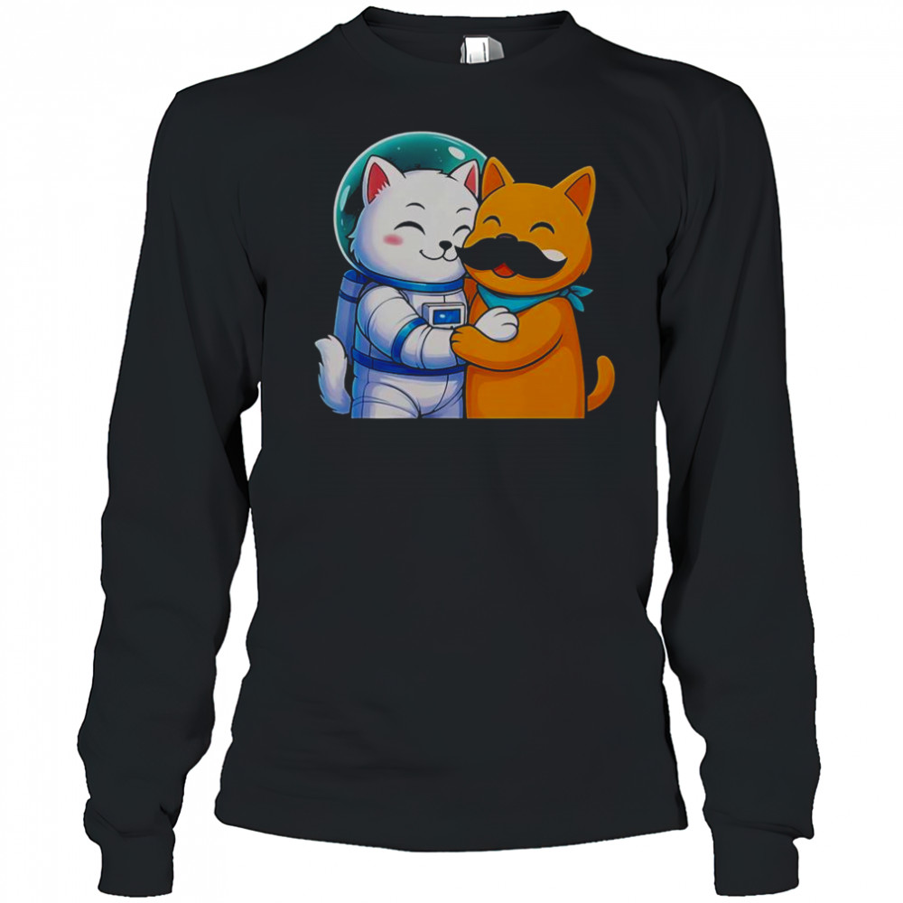 Astrocat And Meow Stash T-Shirt Long Sleeved