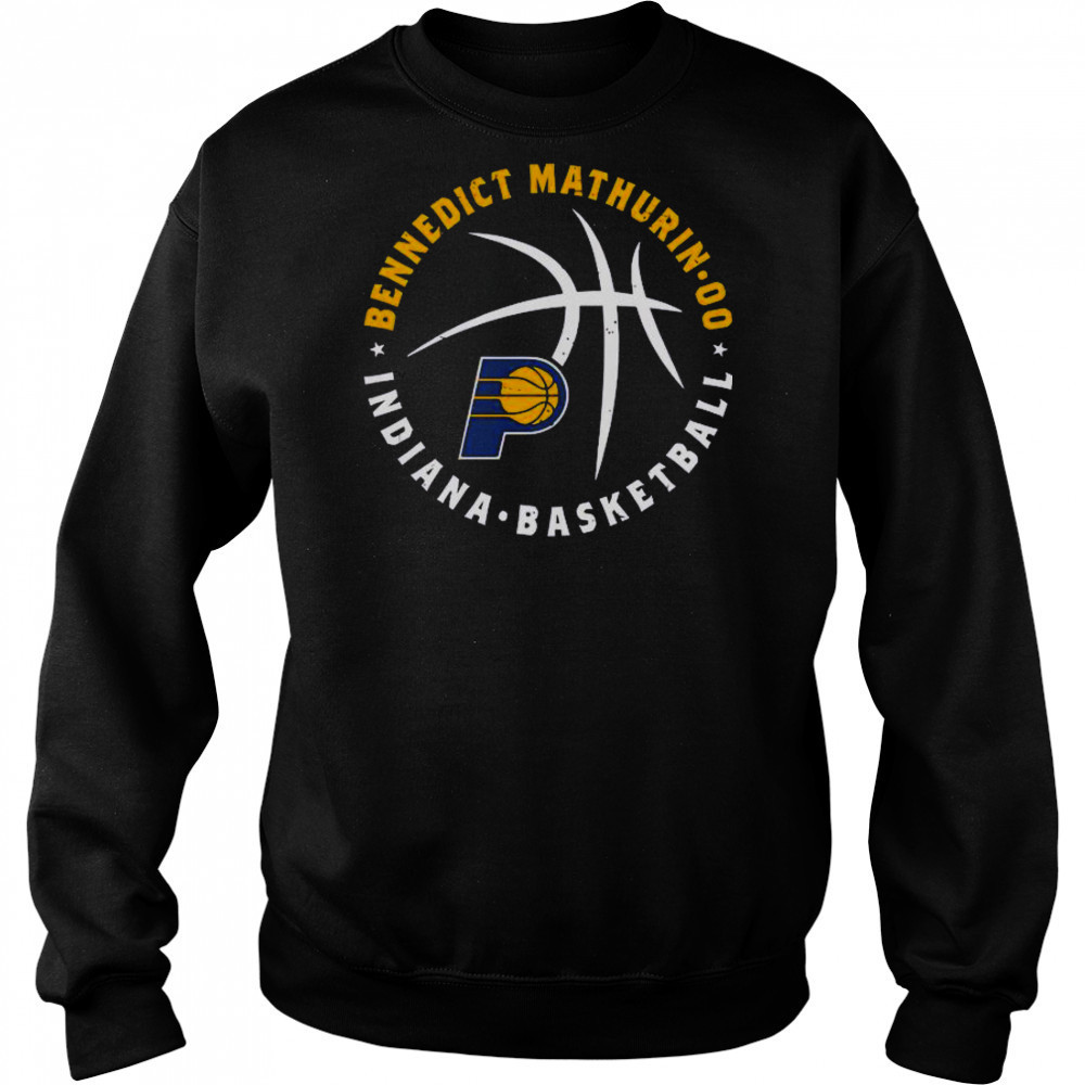 Bennedict Mathurin Indiana Pacers Basketball Player Ball T-Shirt Hoodie