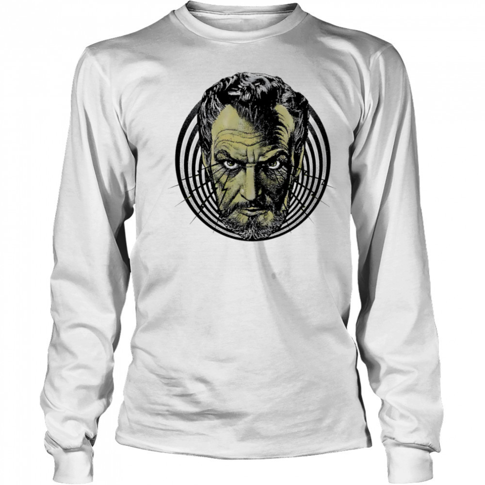 Big Head Merchant of Menace horror shirt Long Sleeved