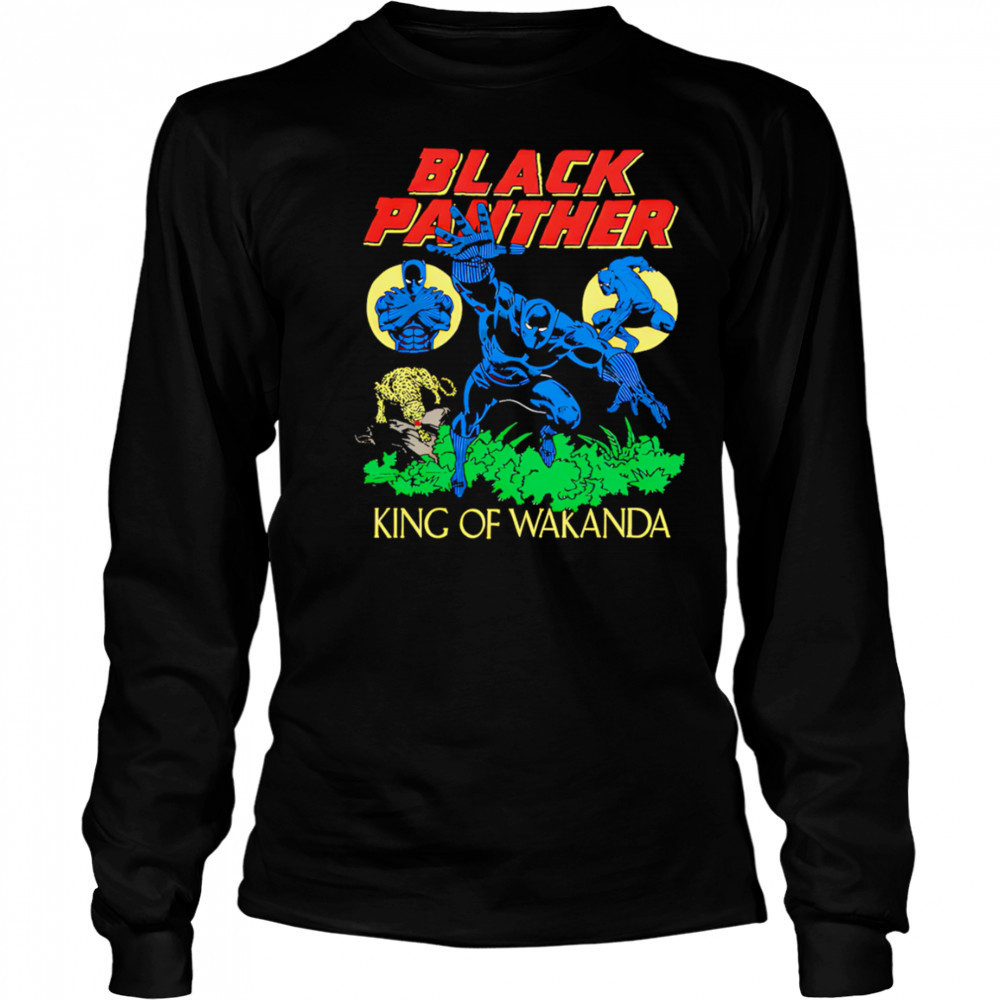 Black Panther The King Of Wakanda superhero shirt Long Sleeved