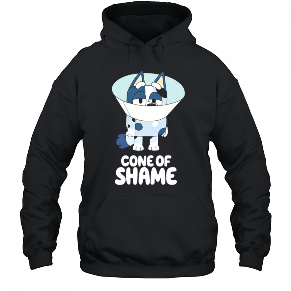 Bluey cone of shame cartoon shirt Hoodie