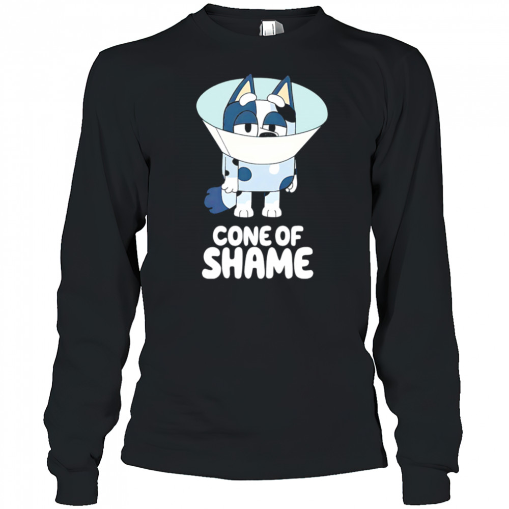 Bluey cone of shame cartoon shirt Long Sleeved