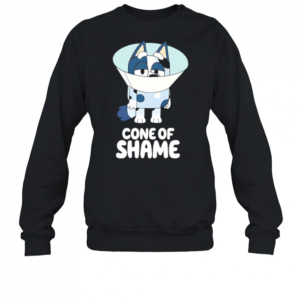 Bluey cone of shame cartoon shirt Sweatshirt