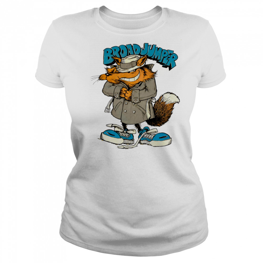 Broad Jumper Wolf cartoon vintage 90s shirt Women's T-shirt