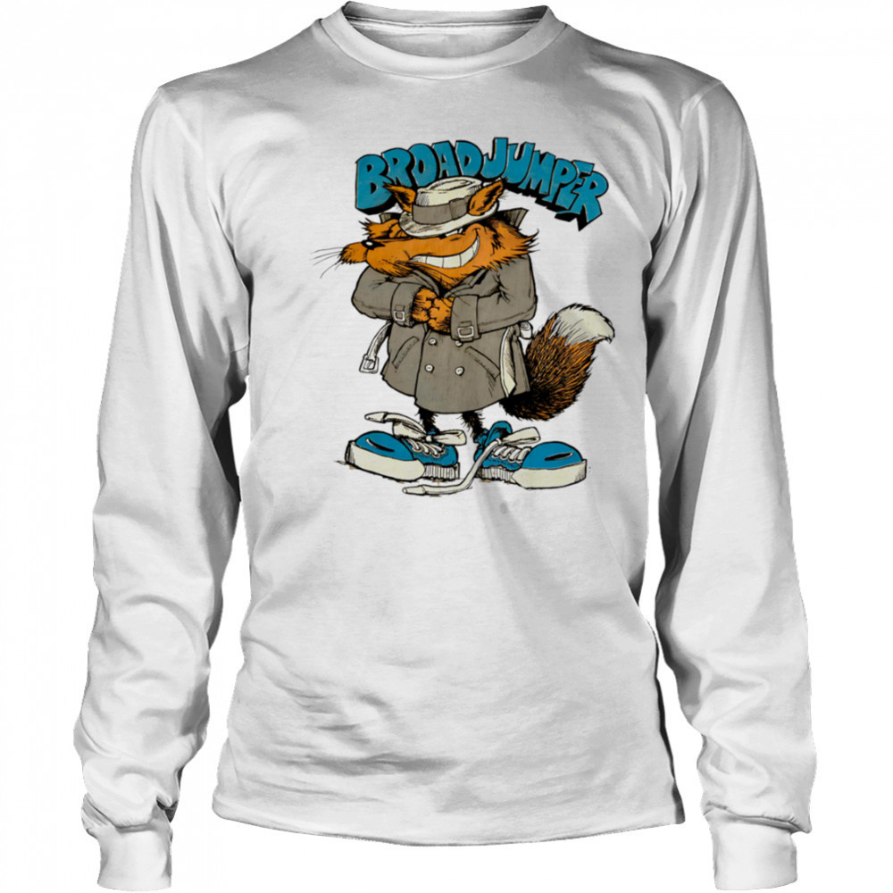 Broad Jumper Wolf cartoon vintage 90s shirt Long Sleeved