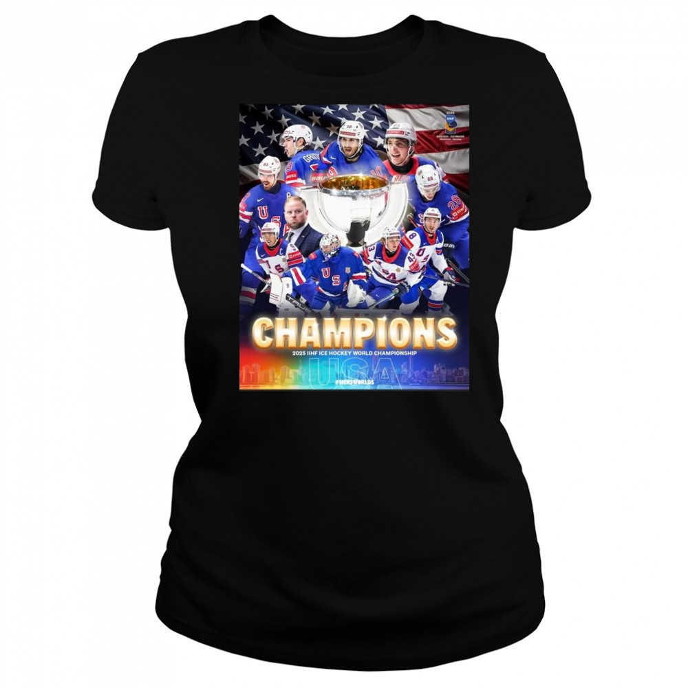 Congrats USA Hockey Champions 2025 IIHF Ice Hockey World Championship Shirt Women's T-shirt