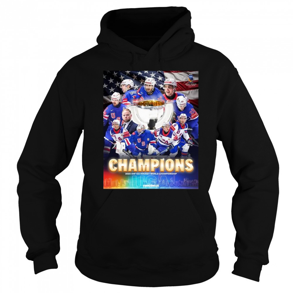 Congrats USA Hockey Champions 2025 IIHF Ice Hockey World Championship Shirt Sweatshirt