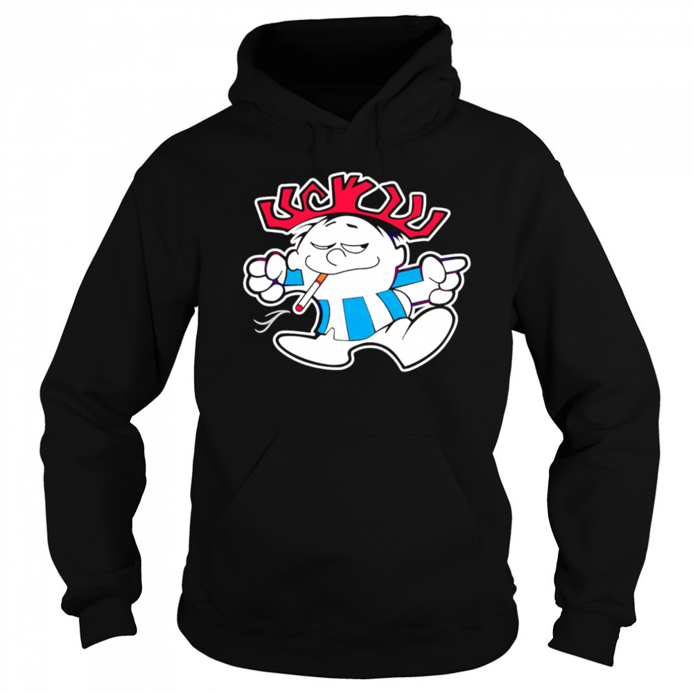 Cool Punch Mascot Smoking Meme Retro Cartoon shirt Sweatshirt