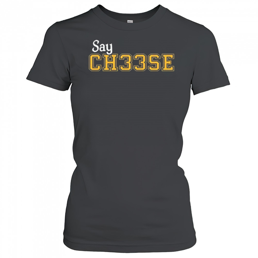 Cooper Sharp Wearing Say Ch33se New t-shirt Women's T-shirt