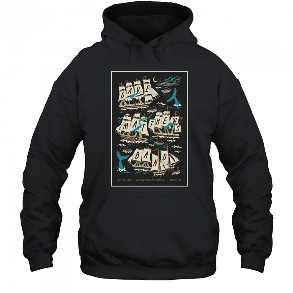 Dave Matthews Band At Harvard Athletic Complex In Boston MA On May 25 2025 Tour t-shirt Hoodie