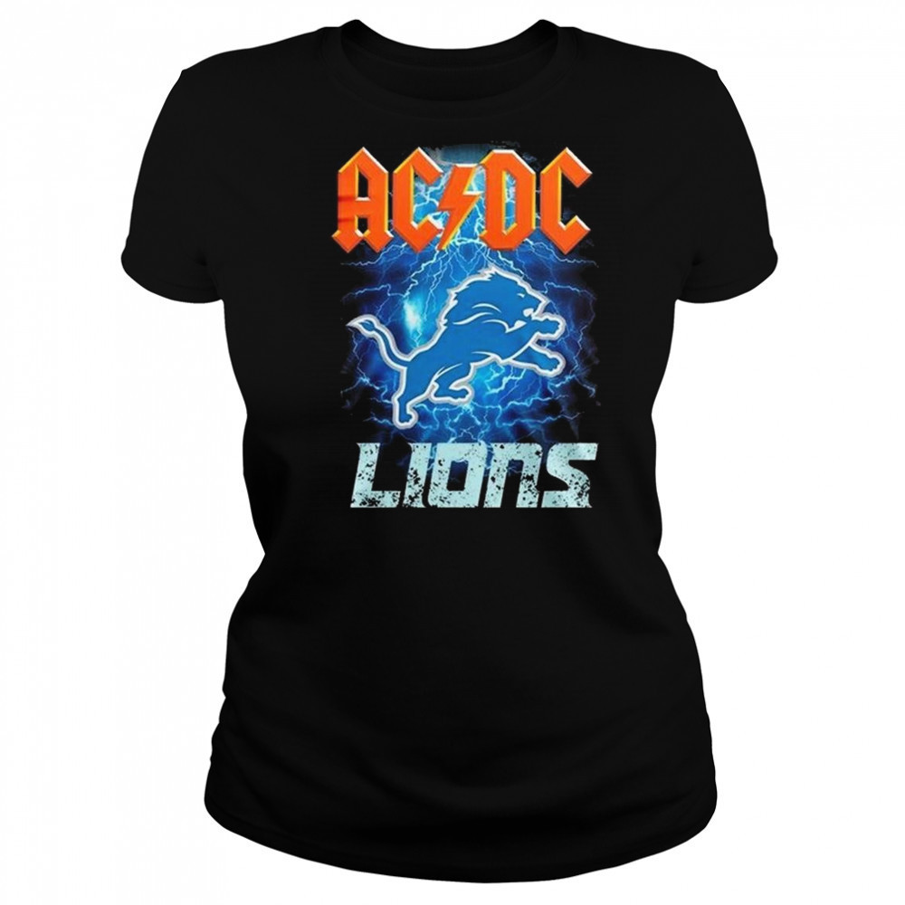 Detroit Lions ACDC Power Up Tour 2025 Shirt Women's T-shirt