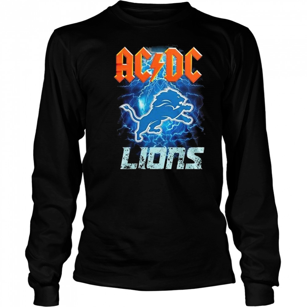 Detroit Lions ACDC Power Up Tour 2025 Shirt Long Sleeved