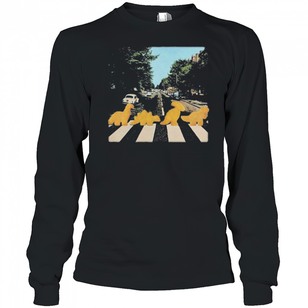 Dino Nugget Road Abbey T-shirt Long Sleeved