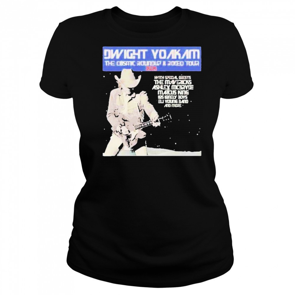 Dwight Yoakam The Cosmic Roundup And Rodeo Tour 2025 Schedule List Dates shirt Women's T-shirt