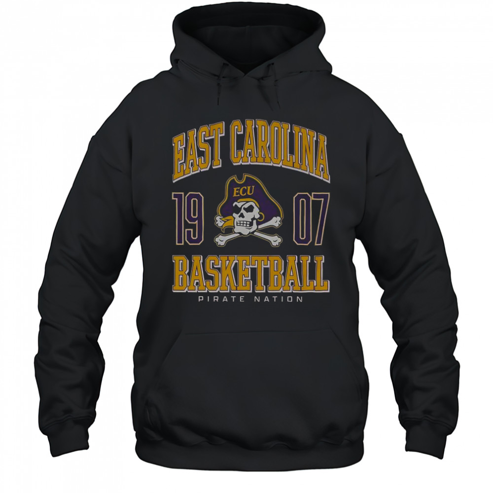 East Carolina Pirates Basketball T-Shirt Hoodie