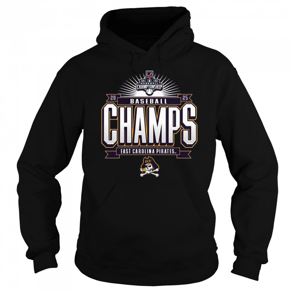 ECU Pirates 2025 AAC Baseball Tournament Champions Shirt Sweatshirt