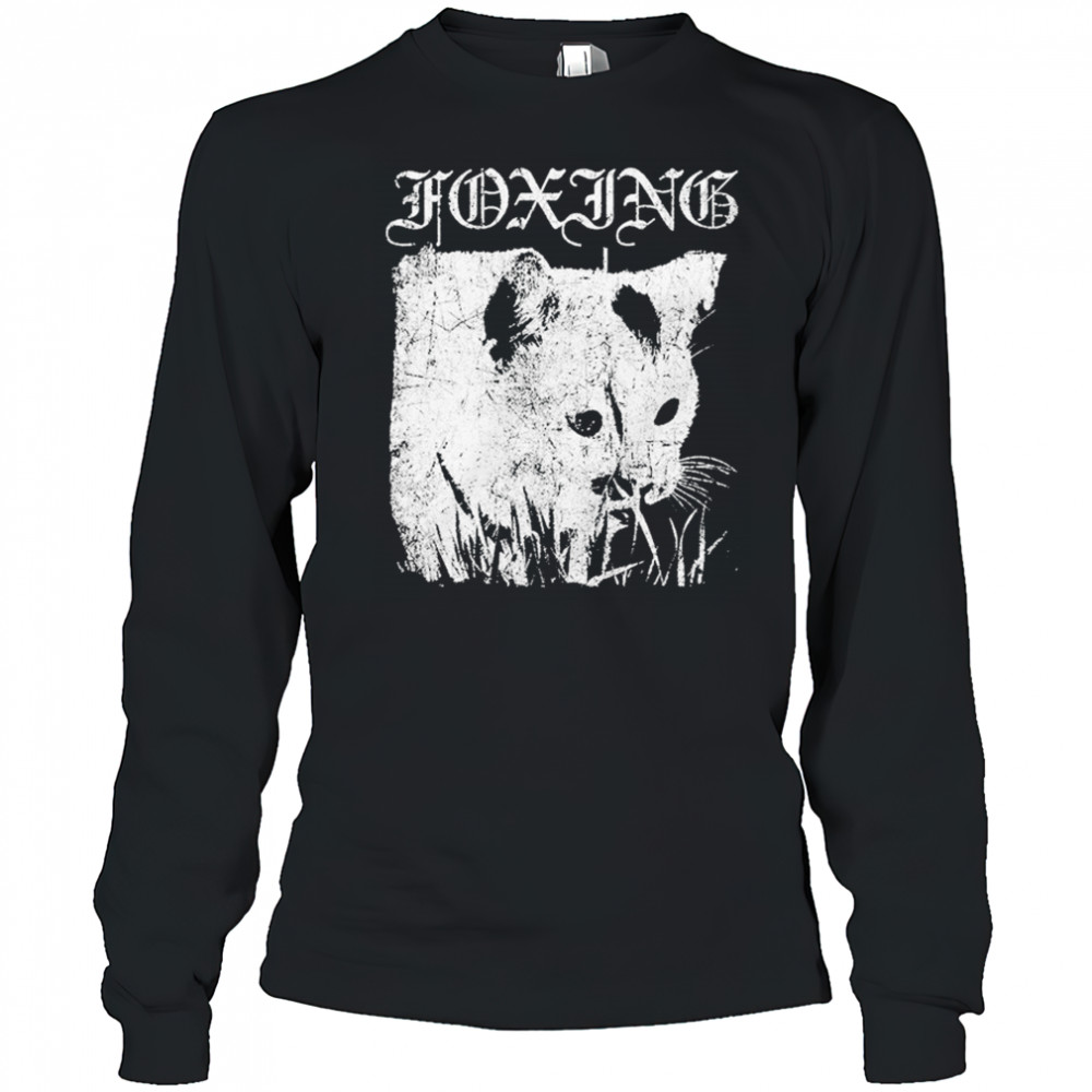 Foxing Metal Cat T-shirt Long Sleeved