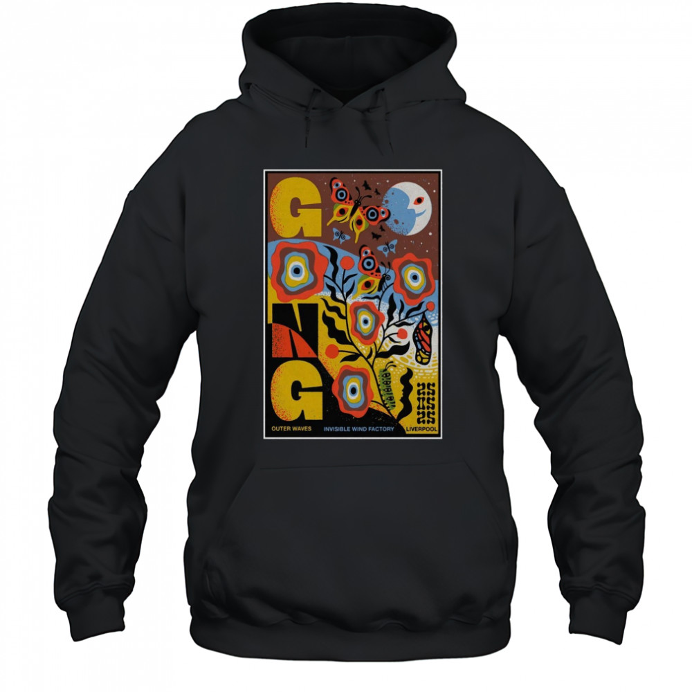 Gong Band Outer Waves May 25 2025 Invisible Wind Factory Liverpool UK Tour t-shirt Hoodie