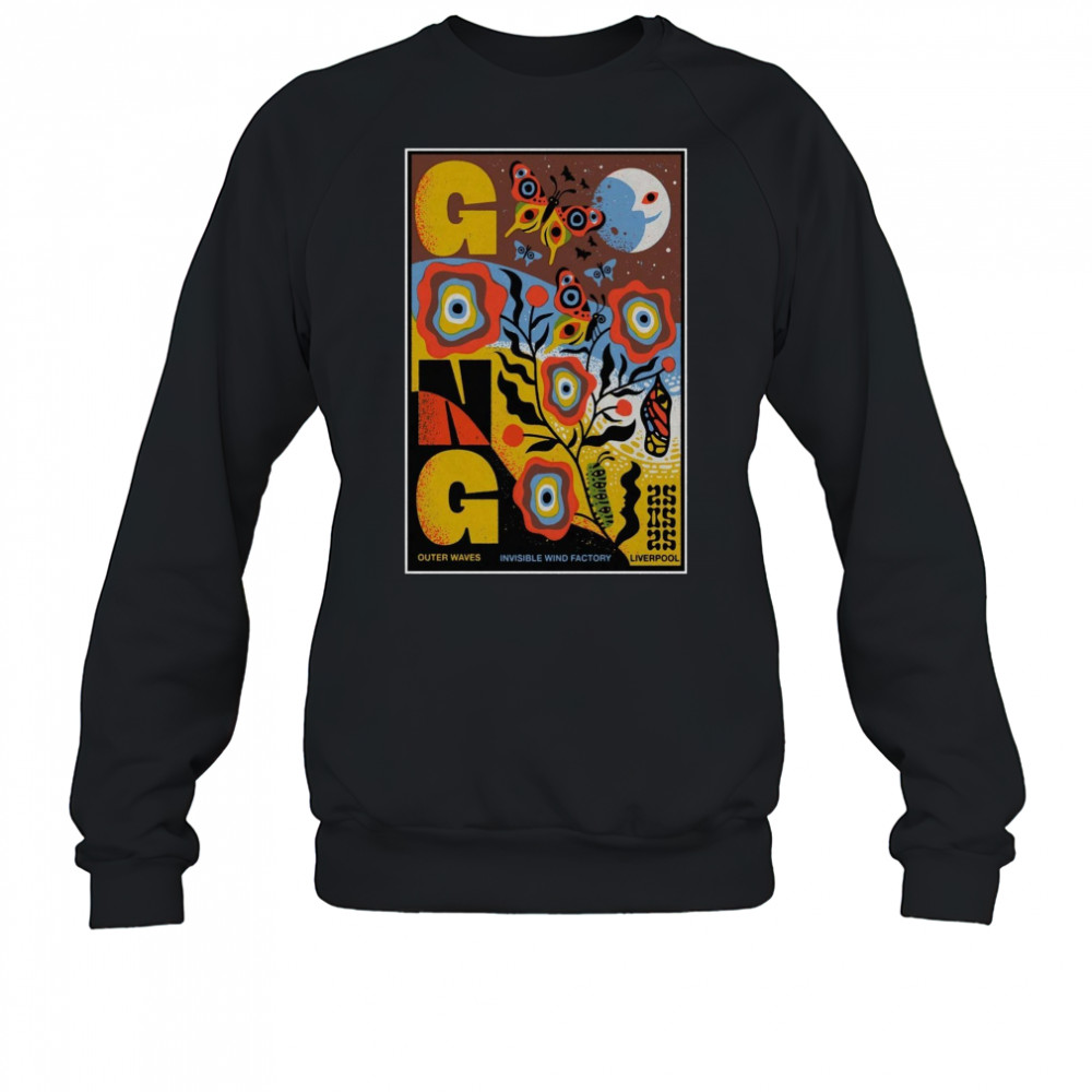 Gong Band Outer Waves May 25 2025 Invisible Wind Factory Liverpool UK Tour t-shirt Sweatshirt