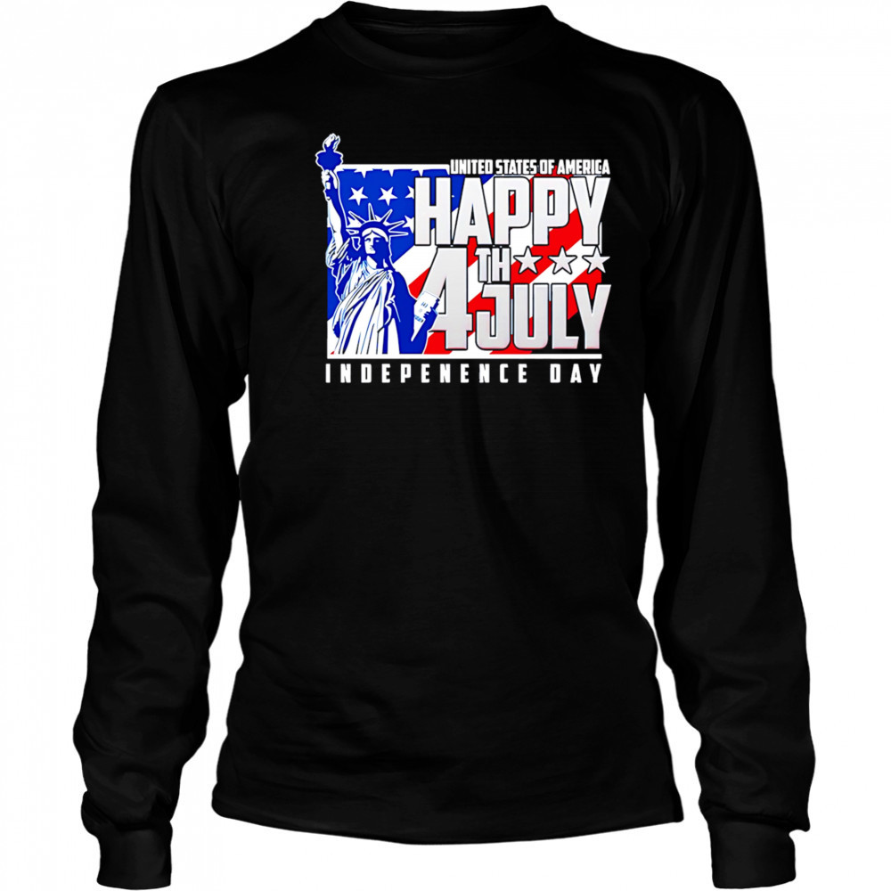 Happy fourth of july independence day shirt Long Sleeved