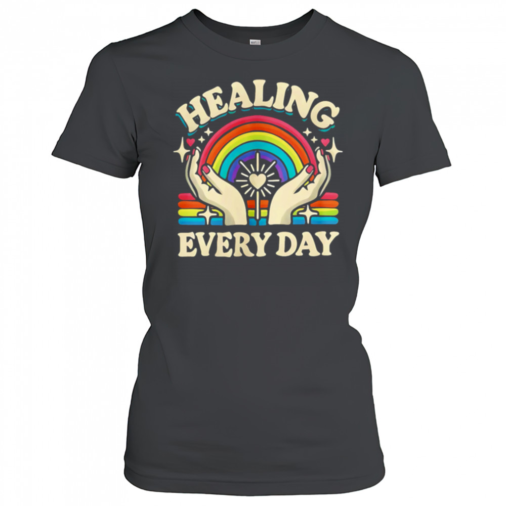 Healing Every Day rainbow vintage shirt Women's T-shirt