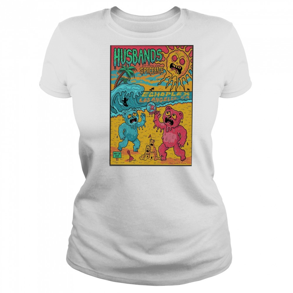 Husbands And Spaceface May 28 2025 The Echoplex in Los Angeles CA Shows Poster shirt Women's T-shirt