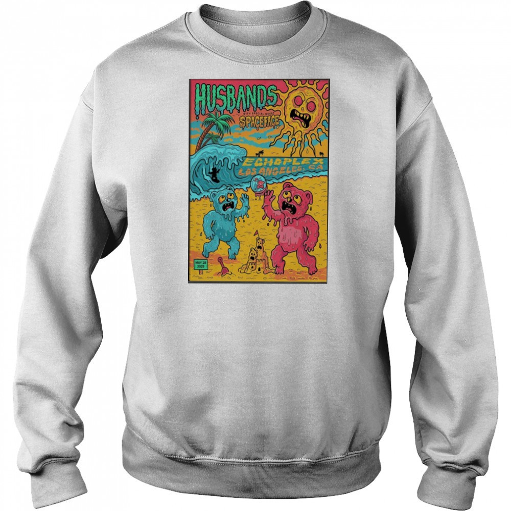 Husbands And Spaceface May 28 2025 The Echoplex in Los Angeles CA Shows Poster shirt Hoodie