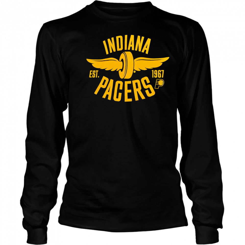 Indiana Ana Pacers Est. 1967 wings shirt Long Sleeved