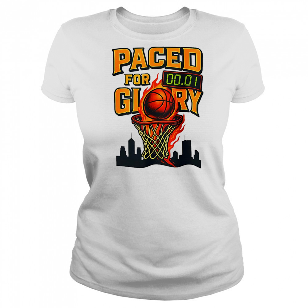 Indiana Pacers NBA Basketball fire 2025 Paced for Glory shirt Women's T-shirt