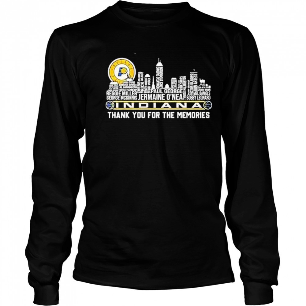 Indiana Pacers Thank You For The Memories Shirt Long Sleeved