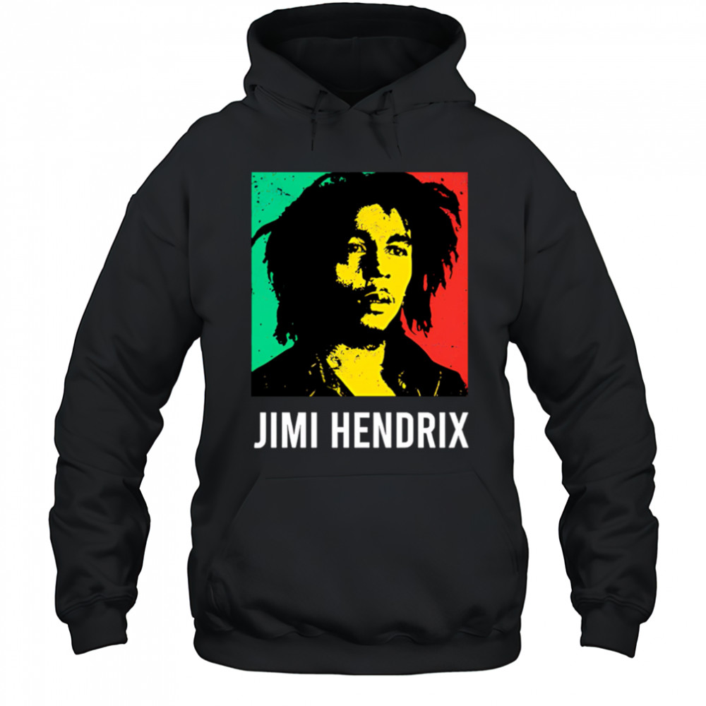 Jimi Hendrix Bob Marley shirt Hoodie