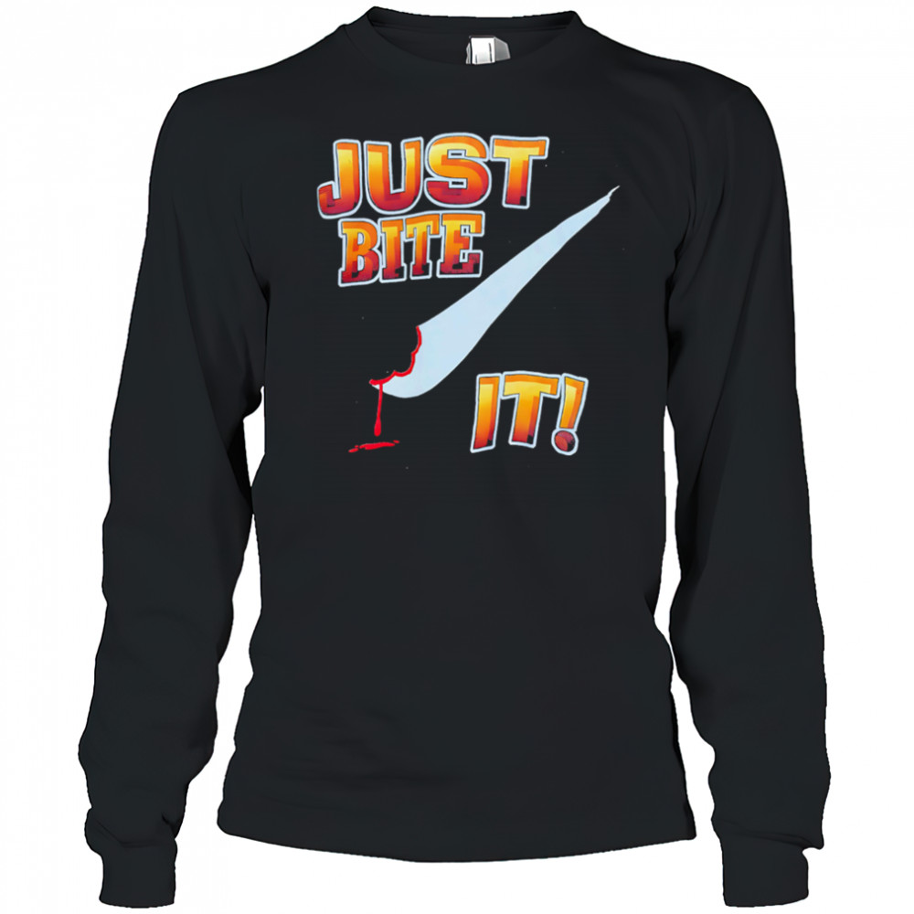 Just Bite It Mike Tyson shirt Long Sleeved