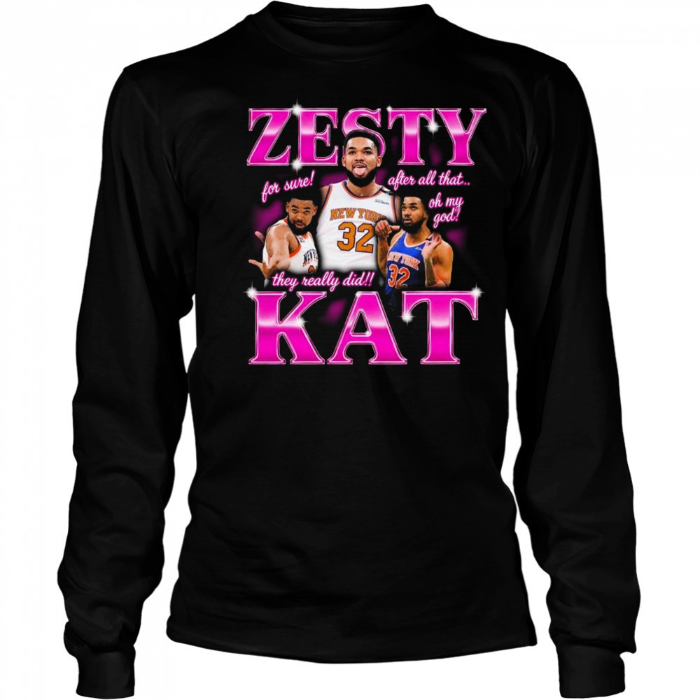 Karl Anthony Towns Zesty Kat Shirt Long Sleeved