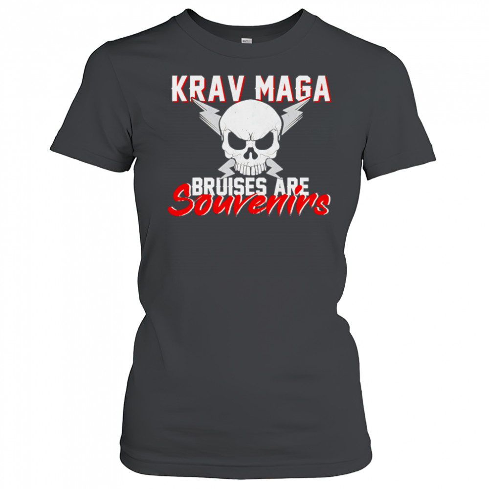 Krav Maga Bruises Are Souvenirs Skull shirt Women's T-shirt