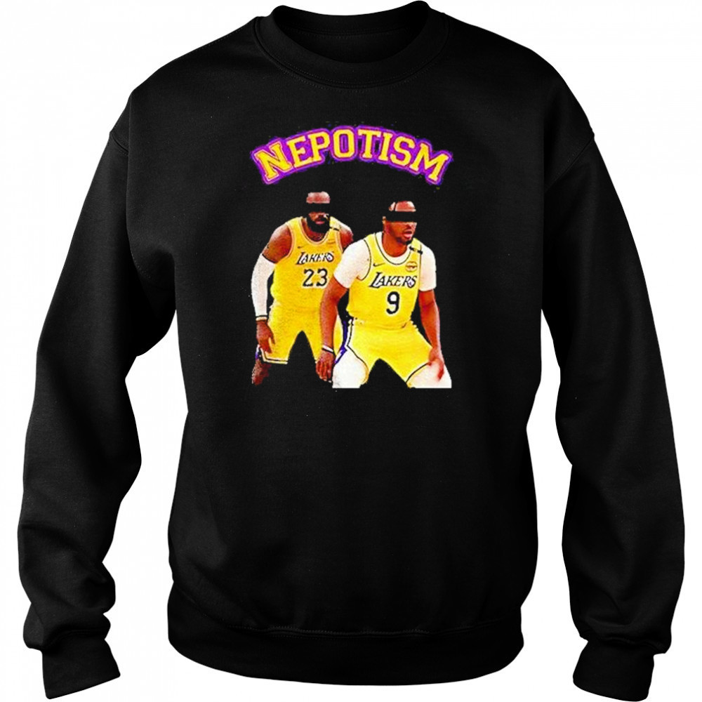 Lebron James And Bronny James Los Angeles Lakers Nba Basketball Nepotism Shirt Hoodie