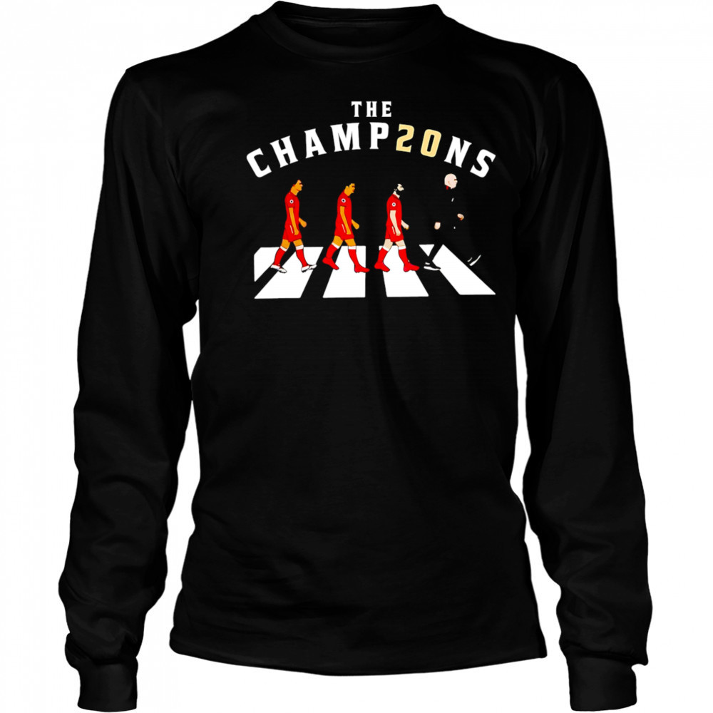 Liverpool Champions Of England 2025 shirt Long Sleeved