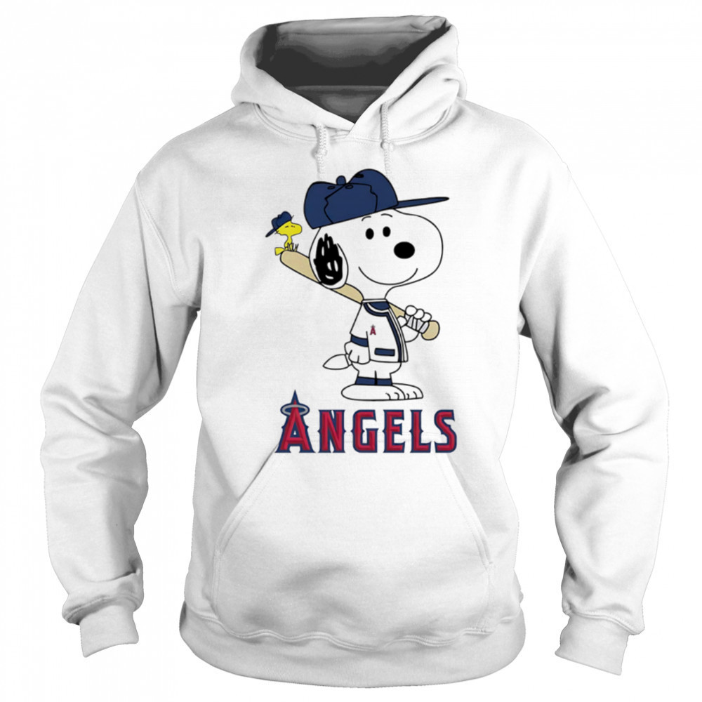 Los Angeles Angels Snoopy Baseball funny cartoon shirt Sweatshirt