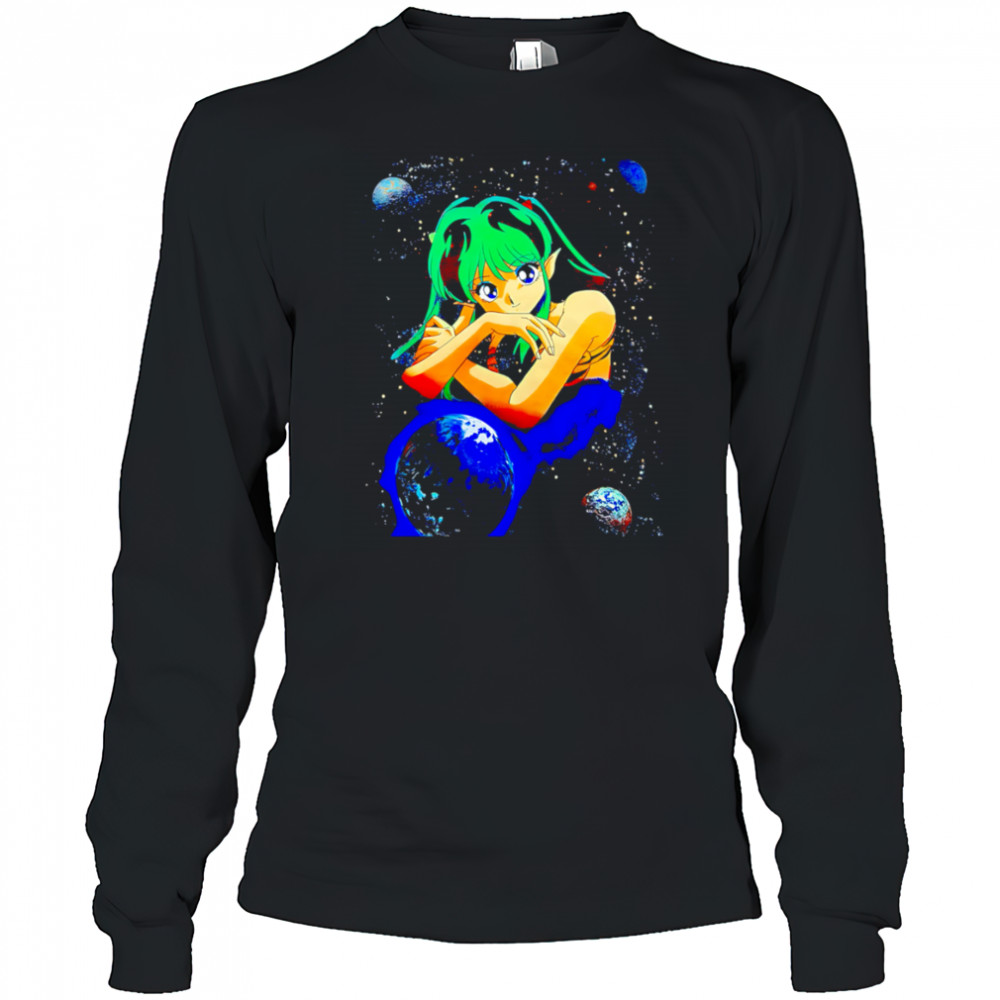 Lum Urusei yatsura galaxy shirt Long Sleeved
