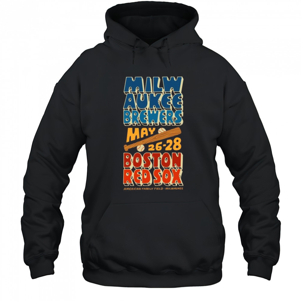 Milwaukee Brewers Vs Boston Red Sox May 26-28 2025 American Family Field Milwaukee Vintage t-shirt Hoodie
