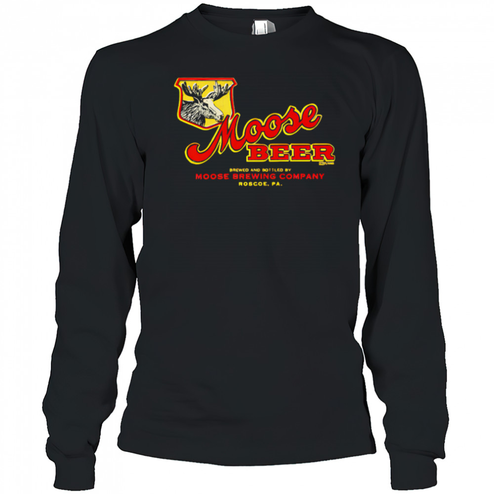 Moose Beer moose brewing company shirt Long Sleeved