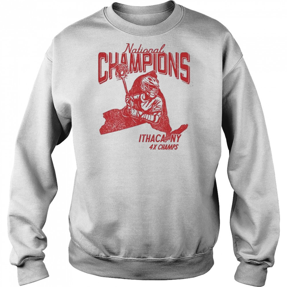 National Champions Ithaca NY 4x Champs Shirt Hoodie