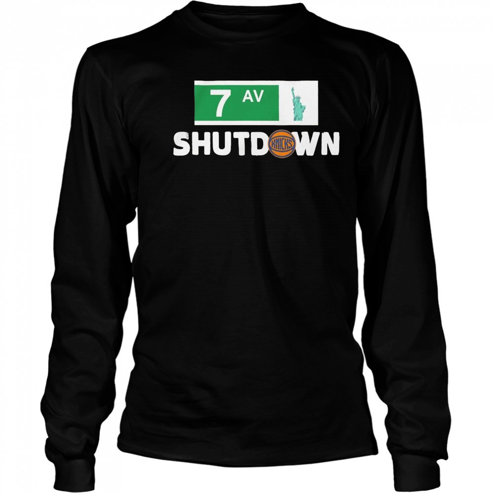 New York Knicks 7th Avenue Shutdown Shirt Long Sleeved