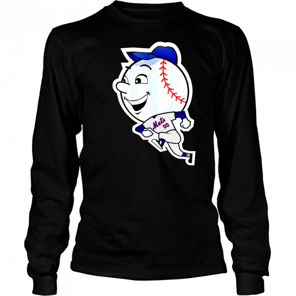 New York Mets Mr Met transparent shirt Long Sleeved