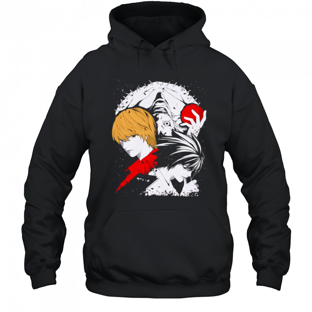 Note of Death Light and L shirt Hoodie