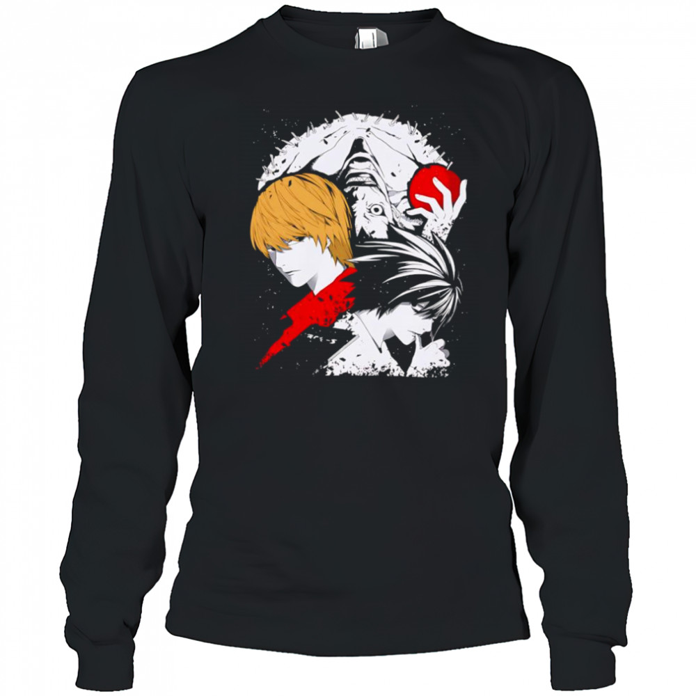 Note of Death Light and L shirt Long Sleeved